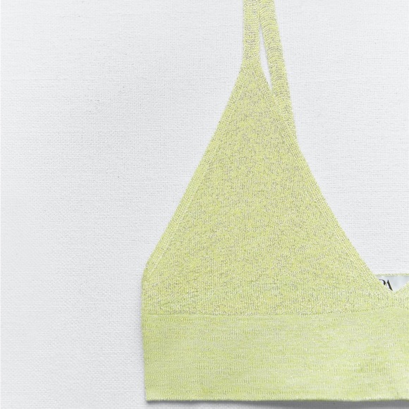 Metallic Thread Crop Knit Cardigan & Knit Bralette - Picture 7 of 9